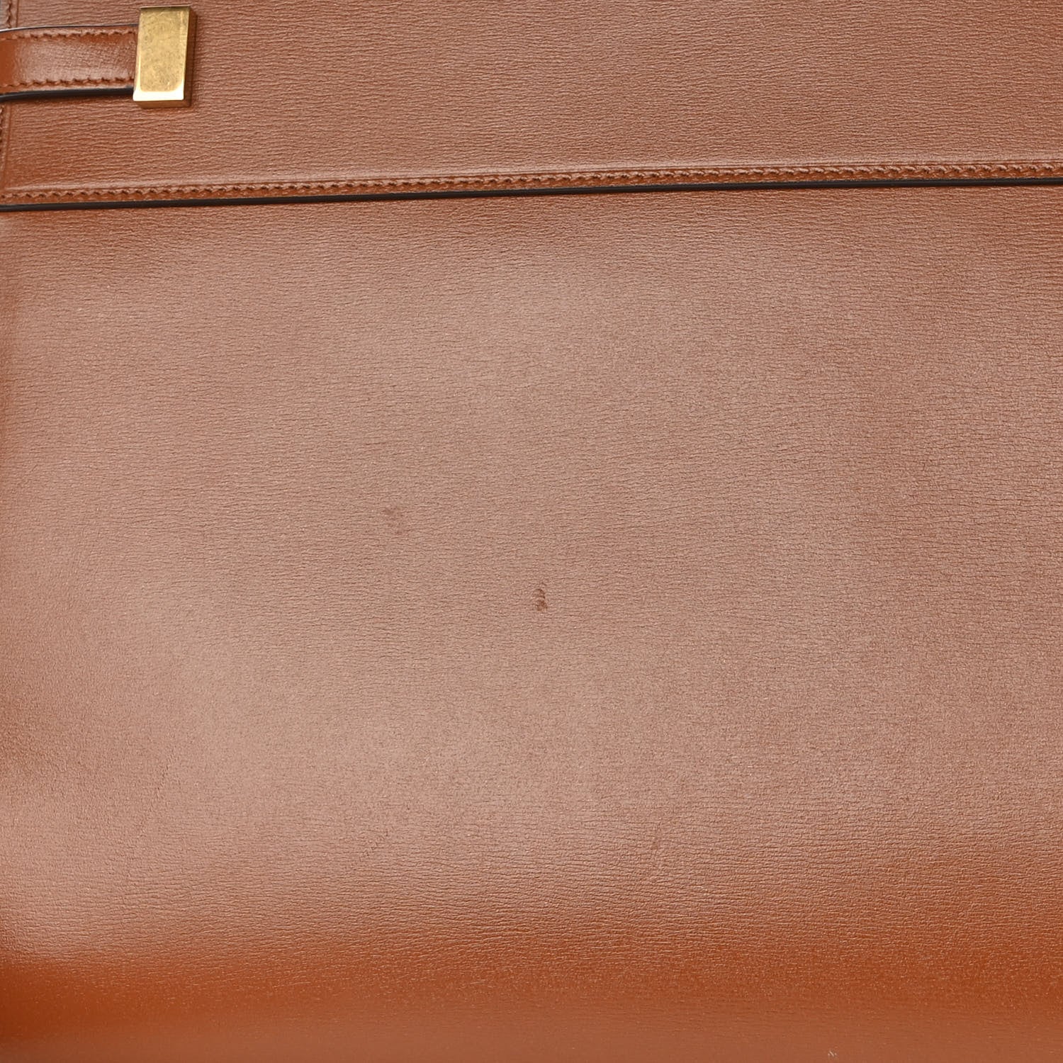 Saint Laurent Calfskin Small Manhattan Shopper Tote Brick Ebony Dark 15 of 17