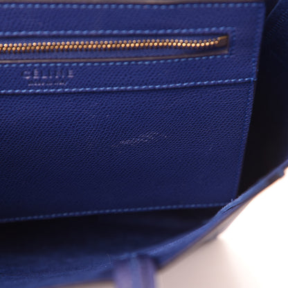 Celine Grained Calfskin Small Vertical Cabas Indigo 8 of 15