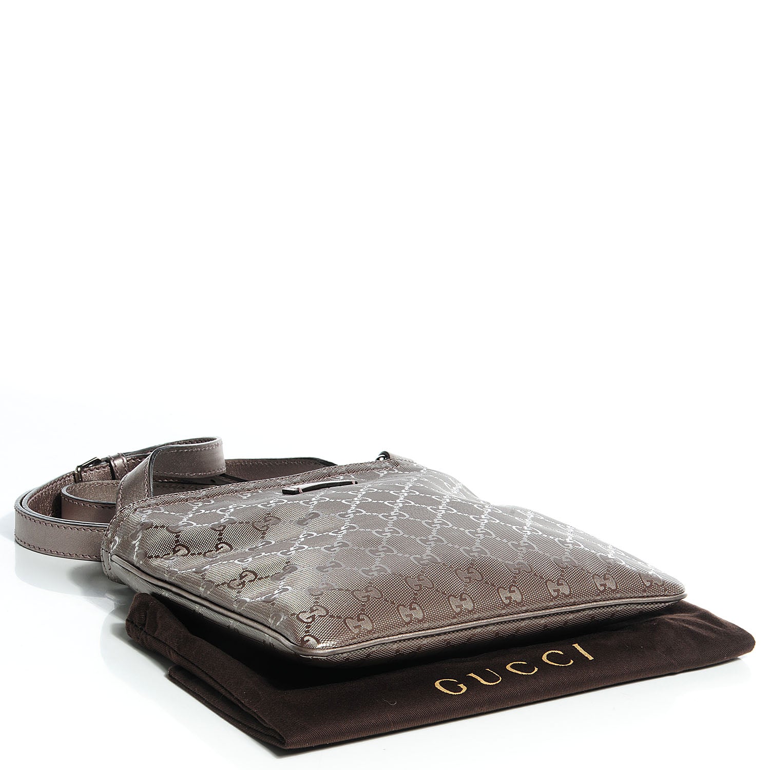 Gucci Imprime Monogram Small Flat Messenger Bag Mauve 4 of 9