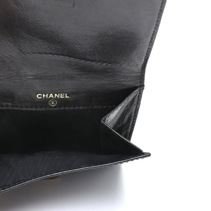 Chanel Grained Calfskin CC Flap Wallet Black 5 of 9