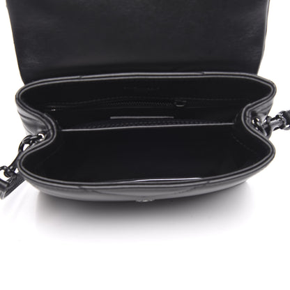 Saint Laurent Calfskin Y Quilted Monogram Toy Loulou Crossbody Bag Black 5 of 11