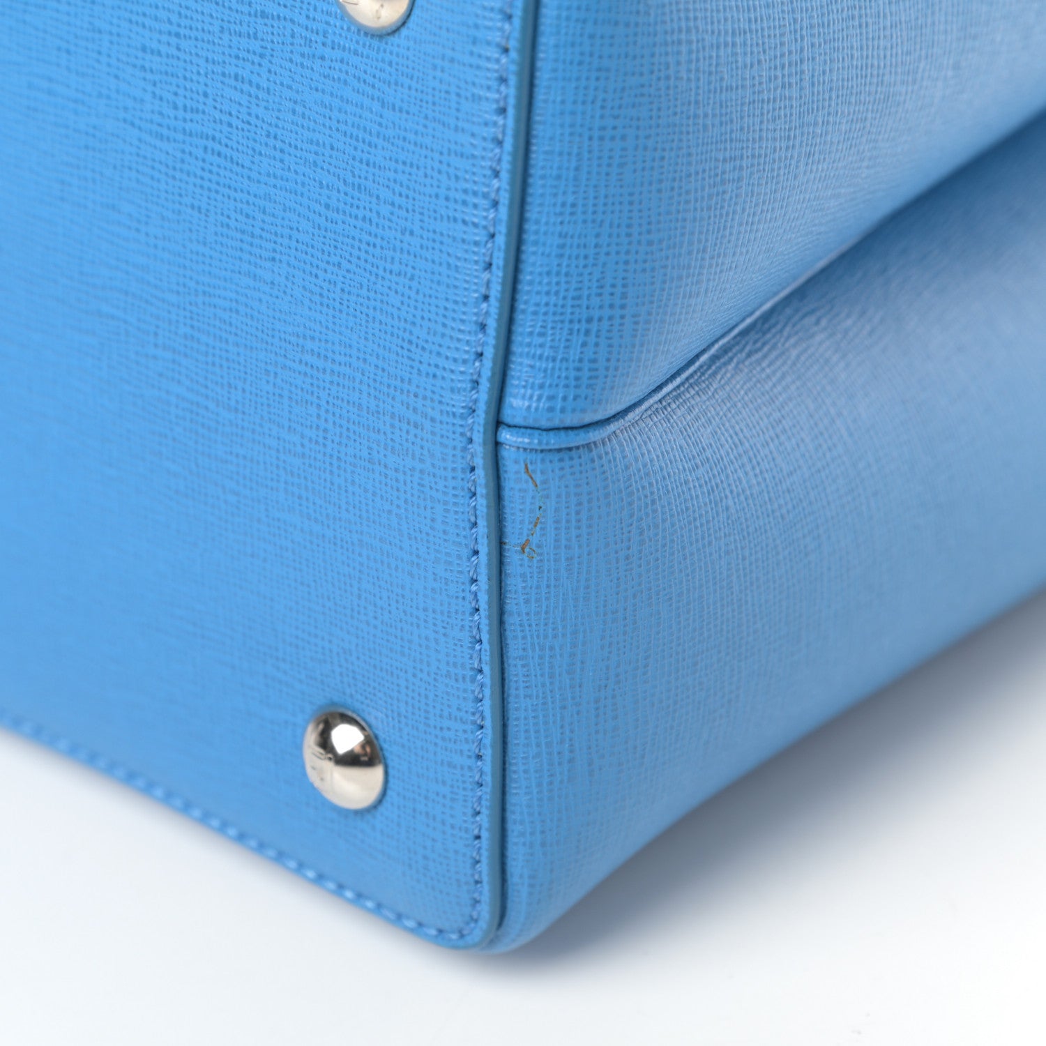 Fendi Vitello Elite Monster Petite 2Jours Tote Blue Royal Papavero Multicolor 11 of 12