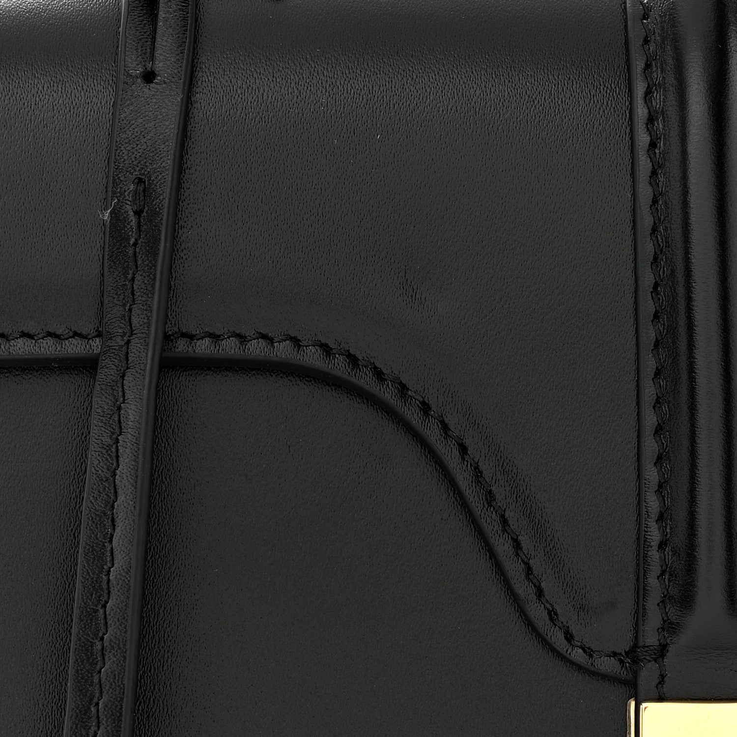 Celine Satinated Calfskin Mini 16 Top Handle Bag Black 12 of 12