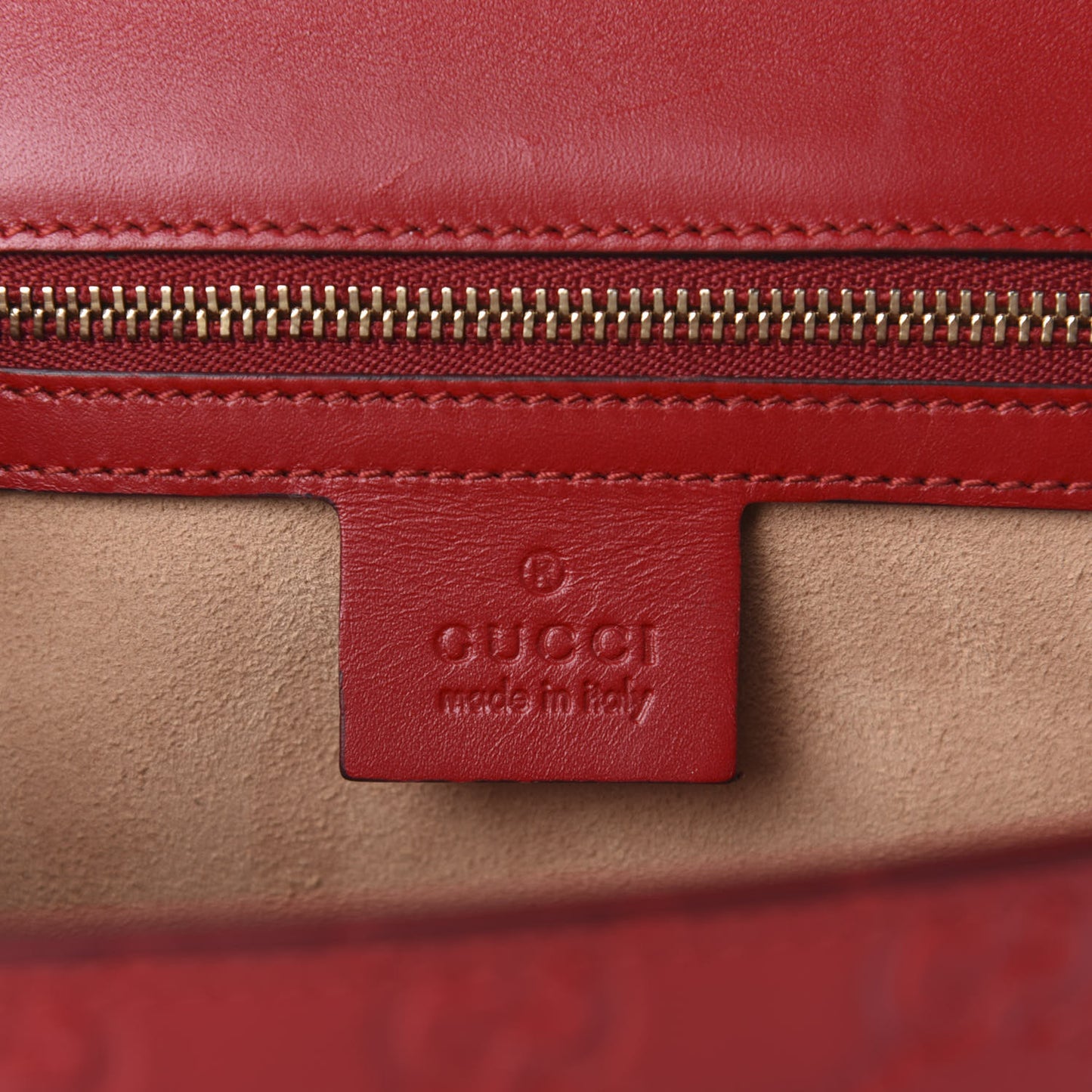 Guccissima Medium Padlock Shoulder Bag Hibiscus Red