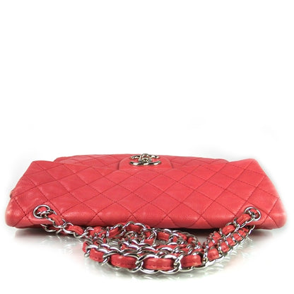 Chanel Washed Caviar Maxi Flap Fuchsia 5 of 10
