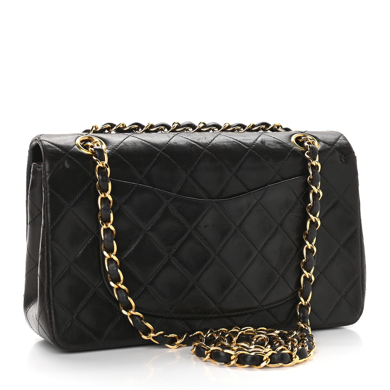 Chanel Lambskin Quilted Small Double Flap Black 3 of 12