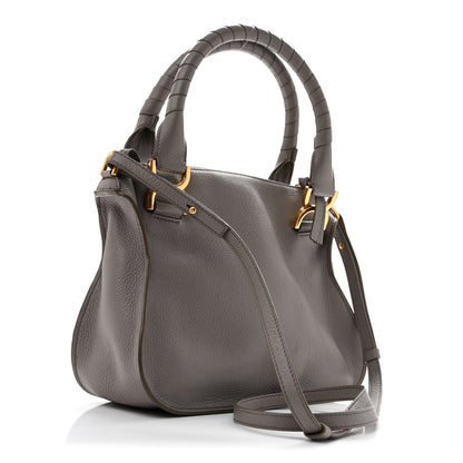 Chloe Calfskin Small Marcie Satchel Cashmere Grey 3 of 13