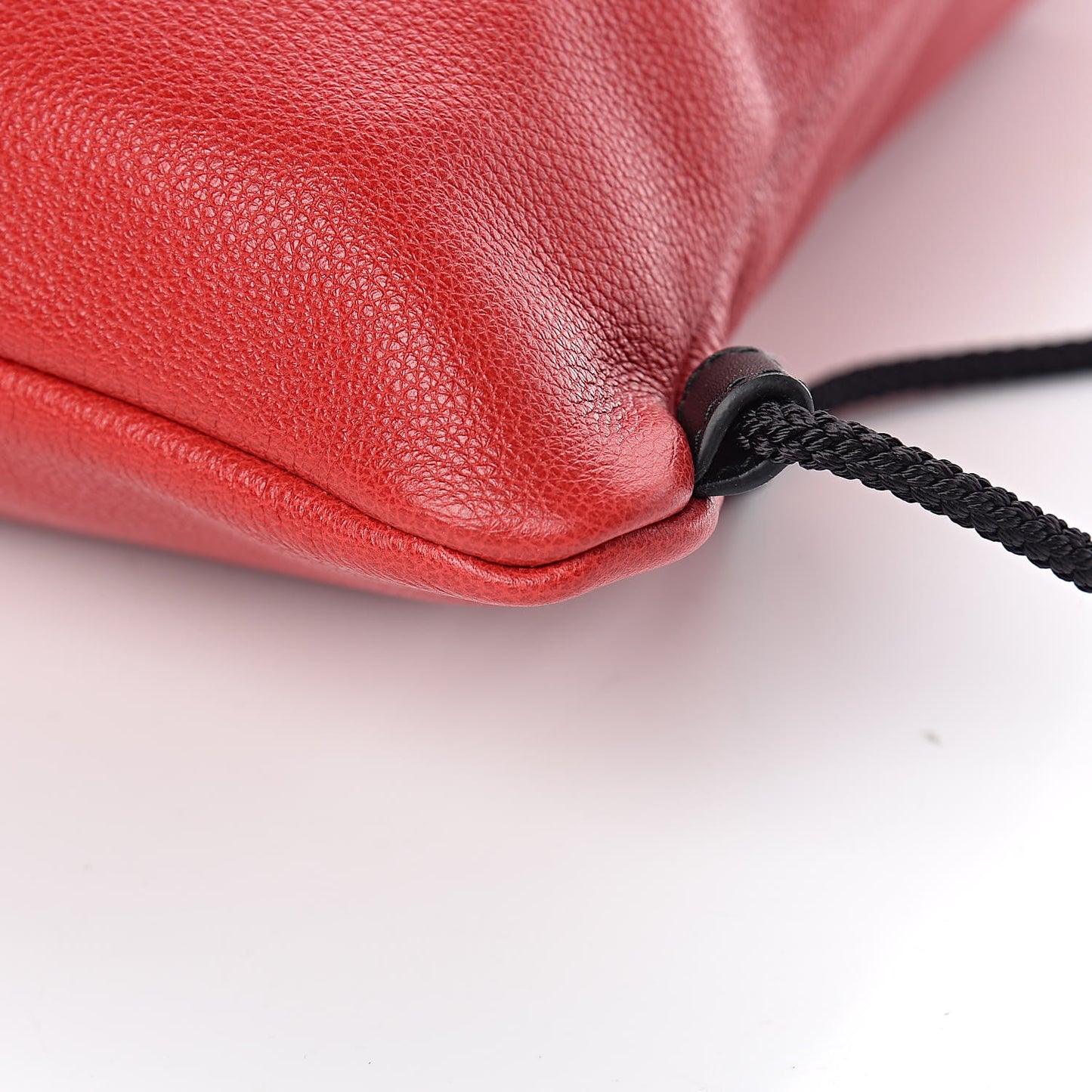 Calfskin Coco Capitan Logo Drawstring Backpack Hibiscus Red