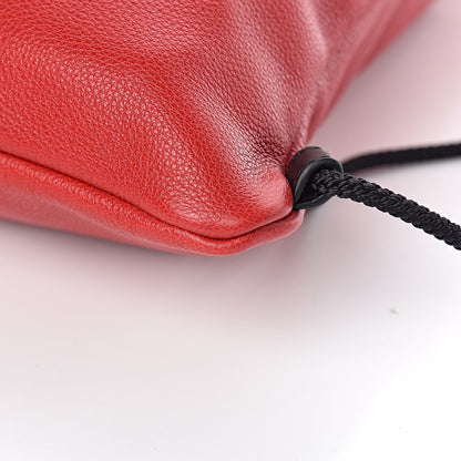 Gucci Calfskin Coco Capitan Logo Drawstring Backpack Hibiscus Red 6 of 10