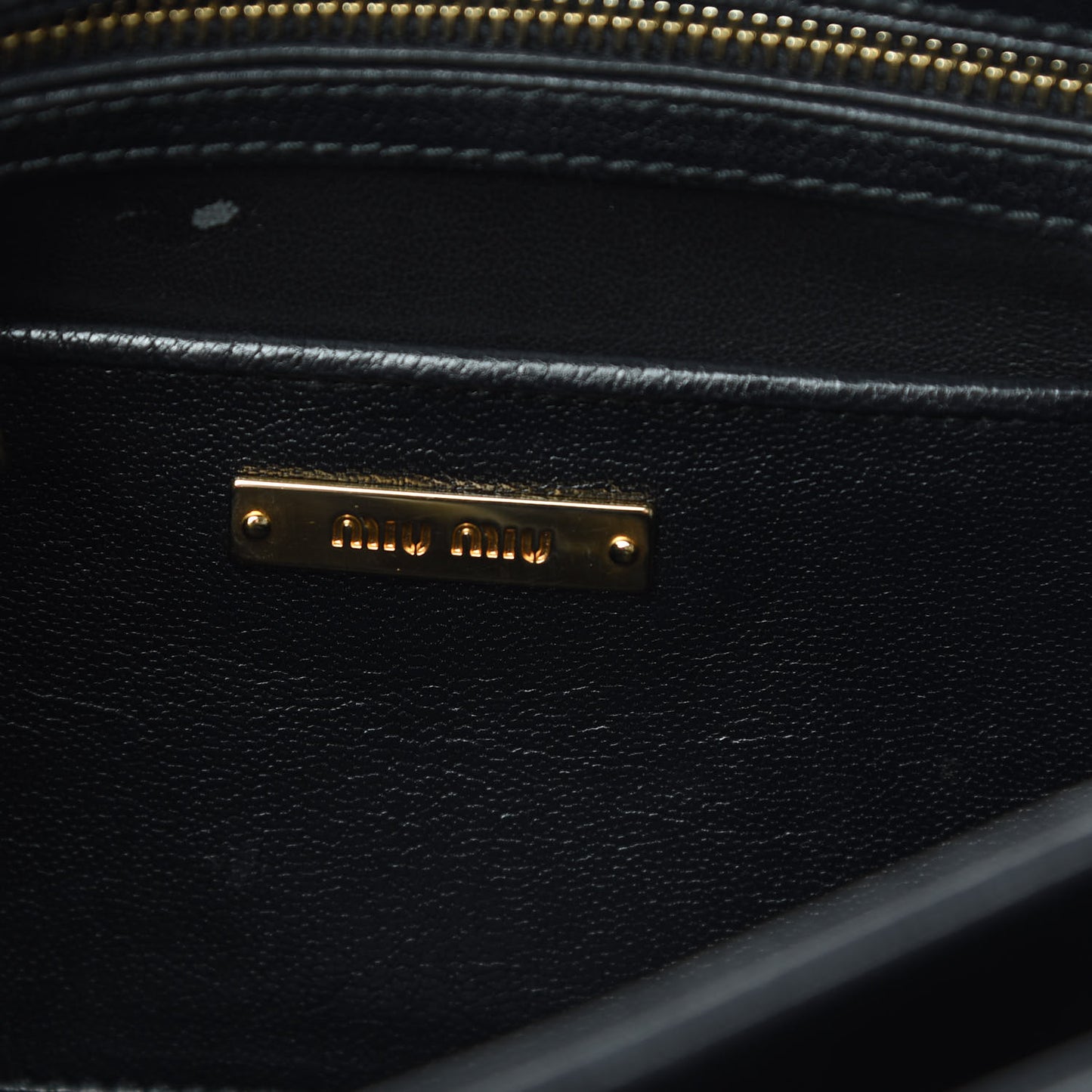 Goatskin Madras Shoulder Bag Black