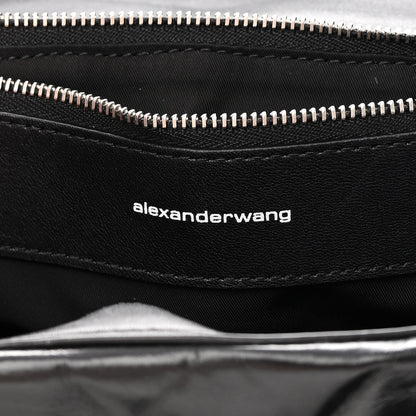 Alexander Wang Calfskin Quilted Halo Crossbody Bag Black 6 of 16