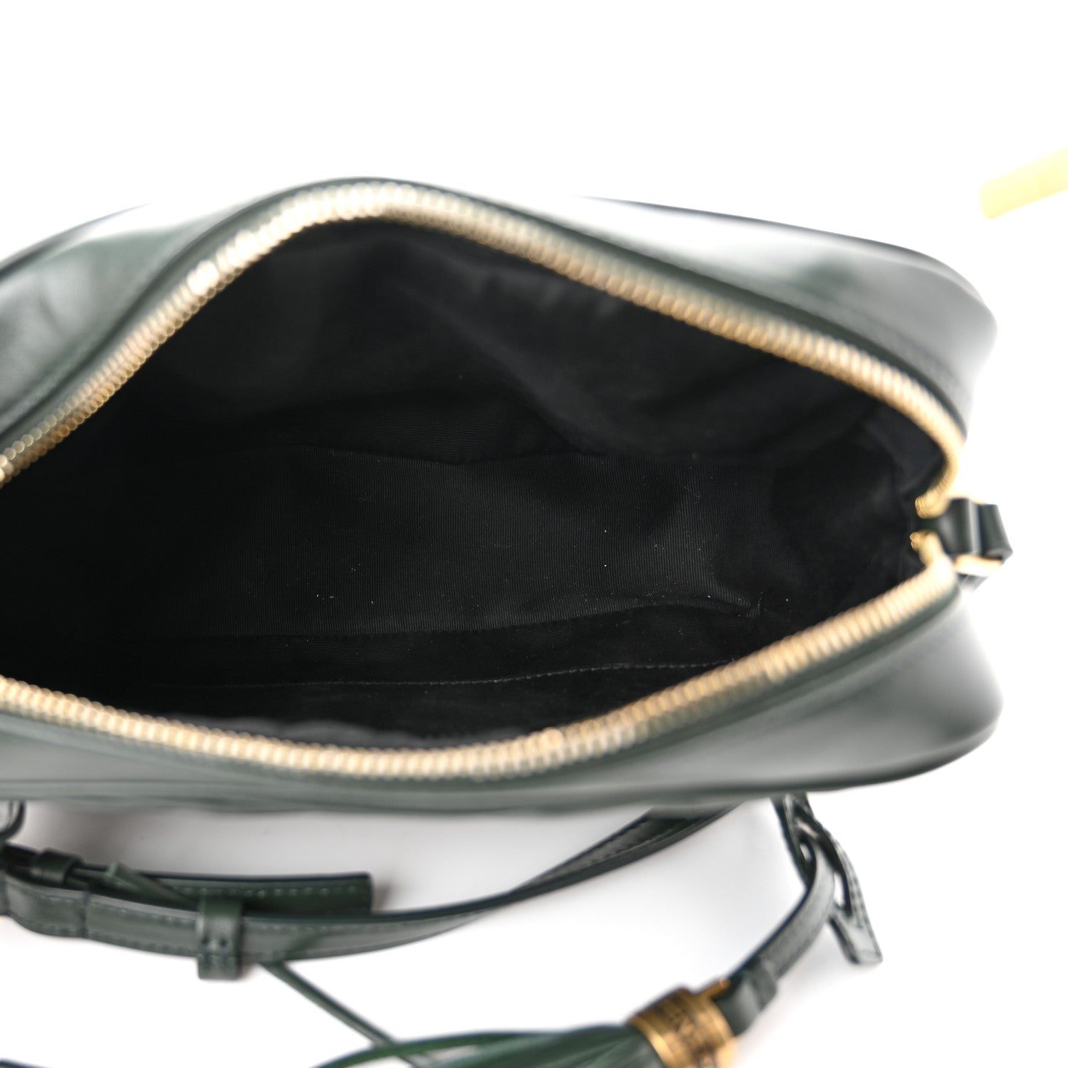Saint Laurent Calfskin Matelasse Monogram Lou Camera Bag Military Green 5 of 10