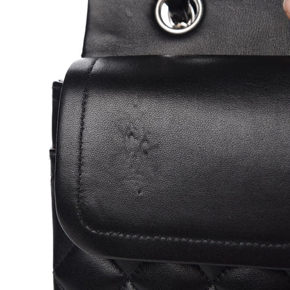 Chanel Lambskin Quilted Medium Double Flap Black 9 of 10