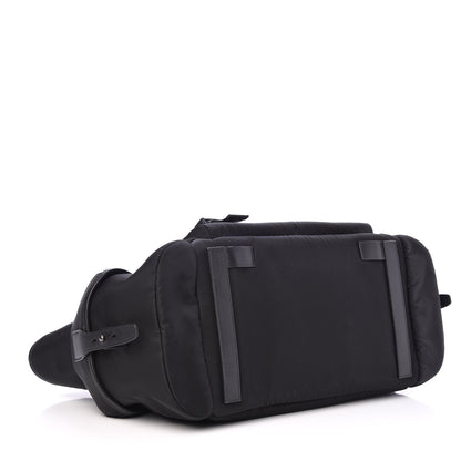 Prada City Calf Tessuto Nylon Shopping Tote Black 4 of 8