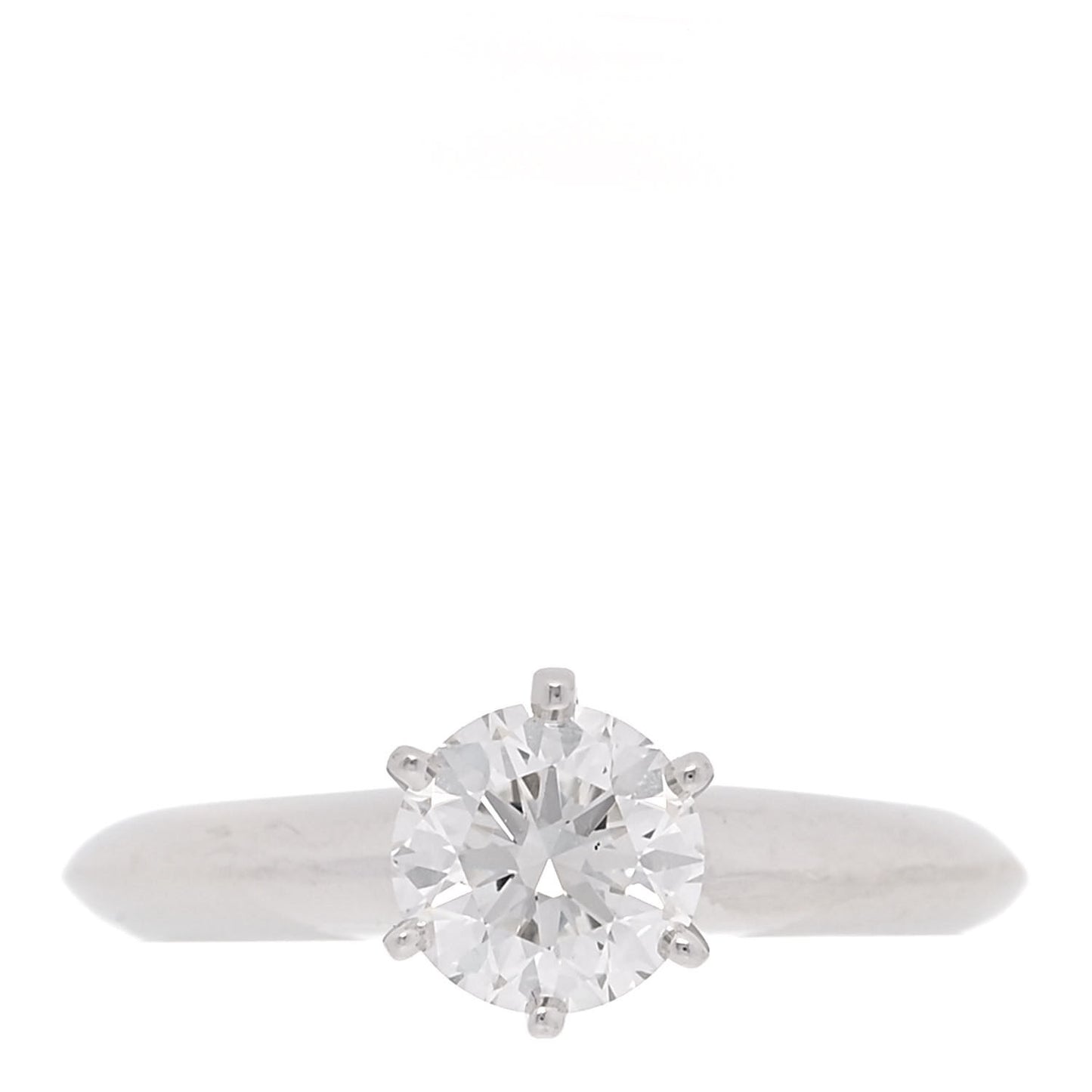 Platinum Diamond .81ct Solitaire Engagement Ring 46 3.75