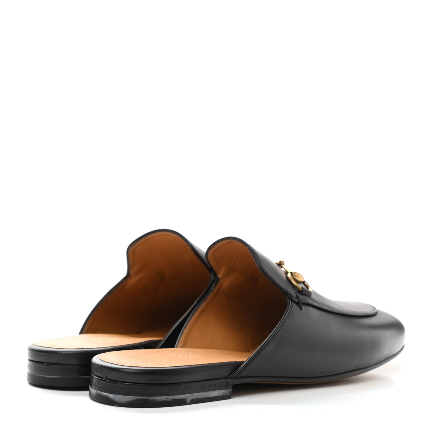 Calfskin Womens Princetown Slippers 38.5 Black