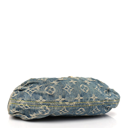 Louis Vuitton Monogram Denim Mini Pleaty Blue 4 of 9