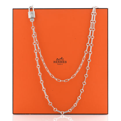 Hermes Sterling Silver GM Alphakelly Necklace 5 of 5