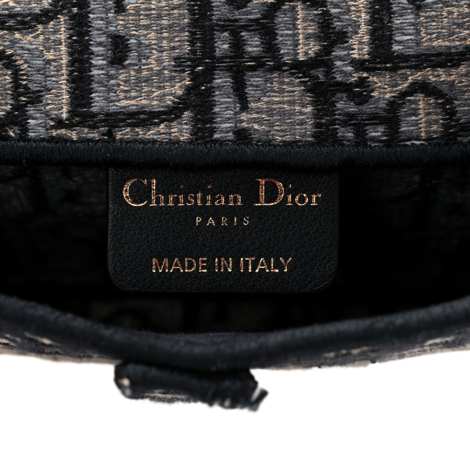 Christian Dior Oblique Slim Saddle Pouch Blue 6 of 11