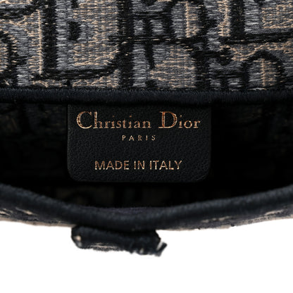 Christian Dior Oblique Slim Saddle Pouch Blue 6 of 11