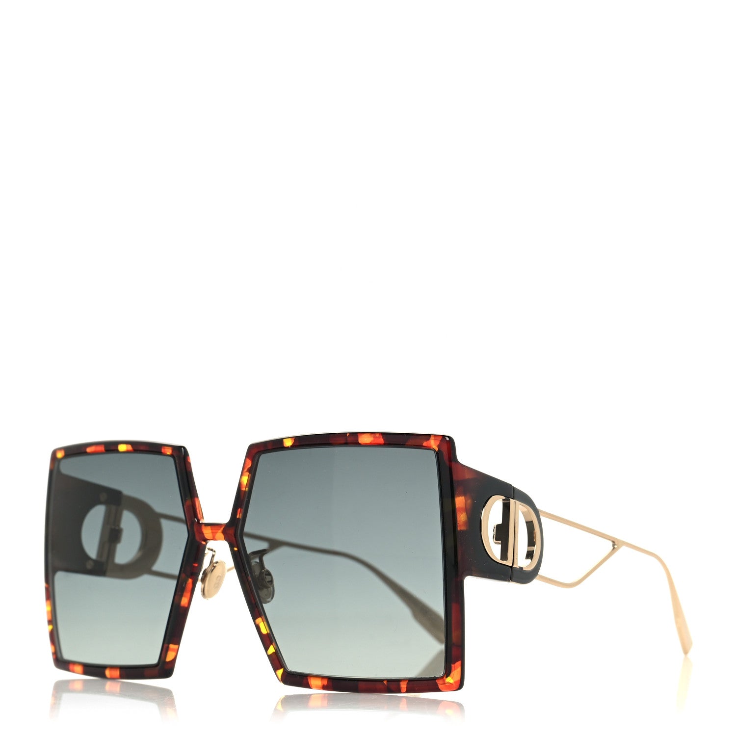 Christian Dior Square 30 Montaigne Sunglasses Tortoise 1 of 9