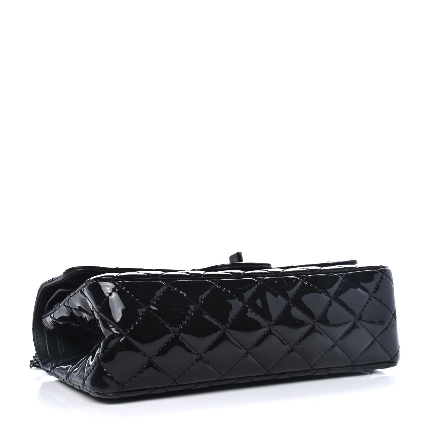 Patent Calfskin Quilted 2.55 Reissue 225 Flap So Black