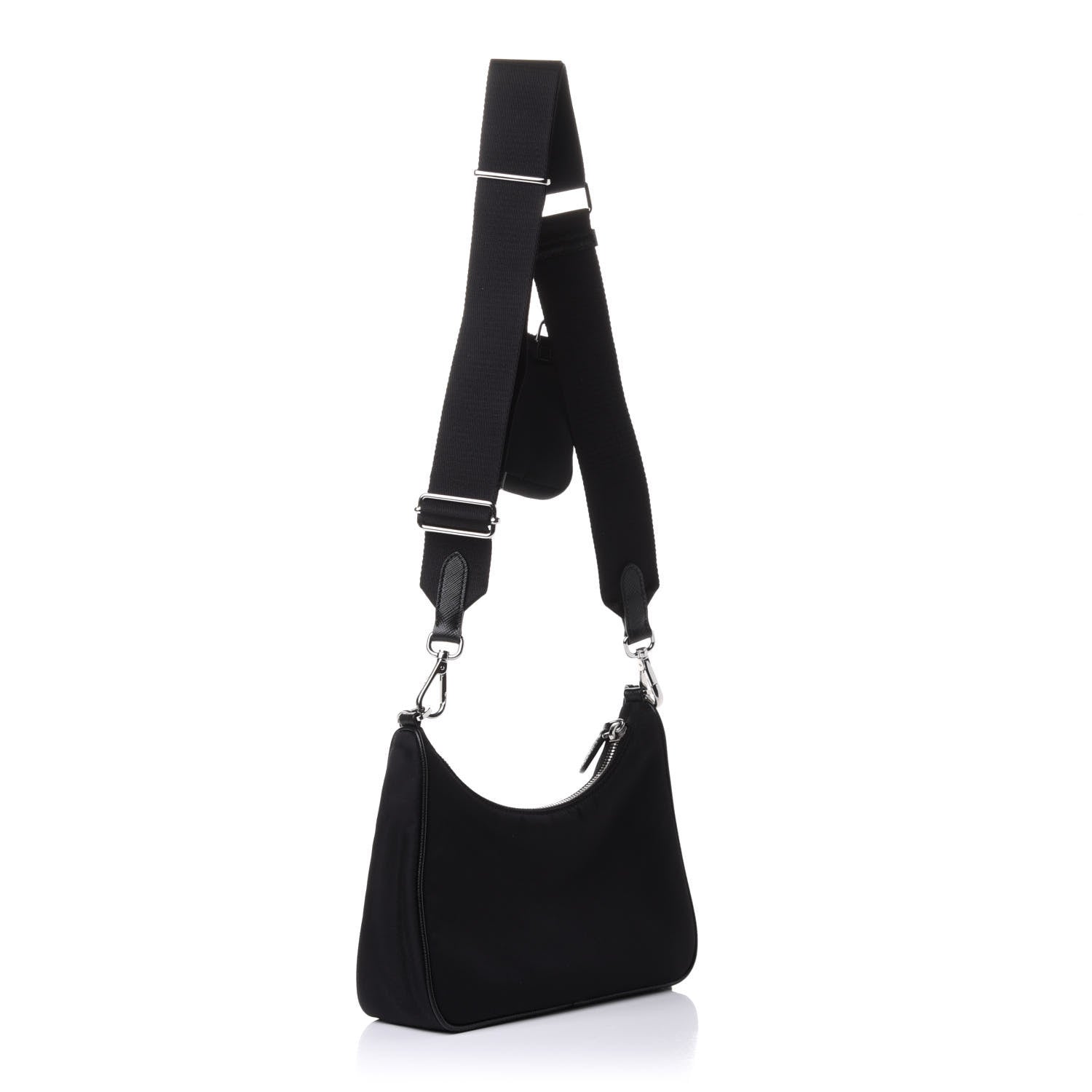 Prada Nylon Re-Edition 2005 Shoulder Bag Black 3 of 12