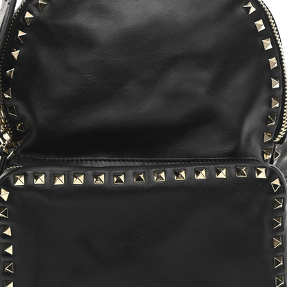 Valentino Garavani Vitello Medium Rockstud Backpack Black 7 of 11