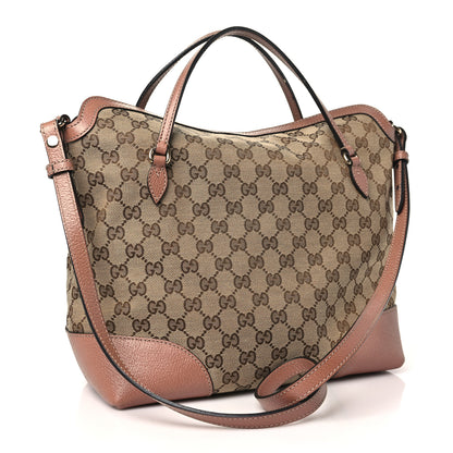 Gucci Monogram Medium Bree Foldover Tote Beige Soft Pink 3 of 11