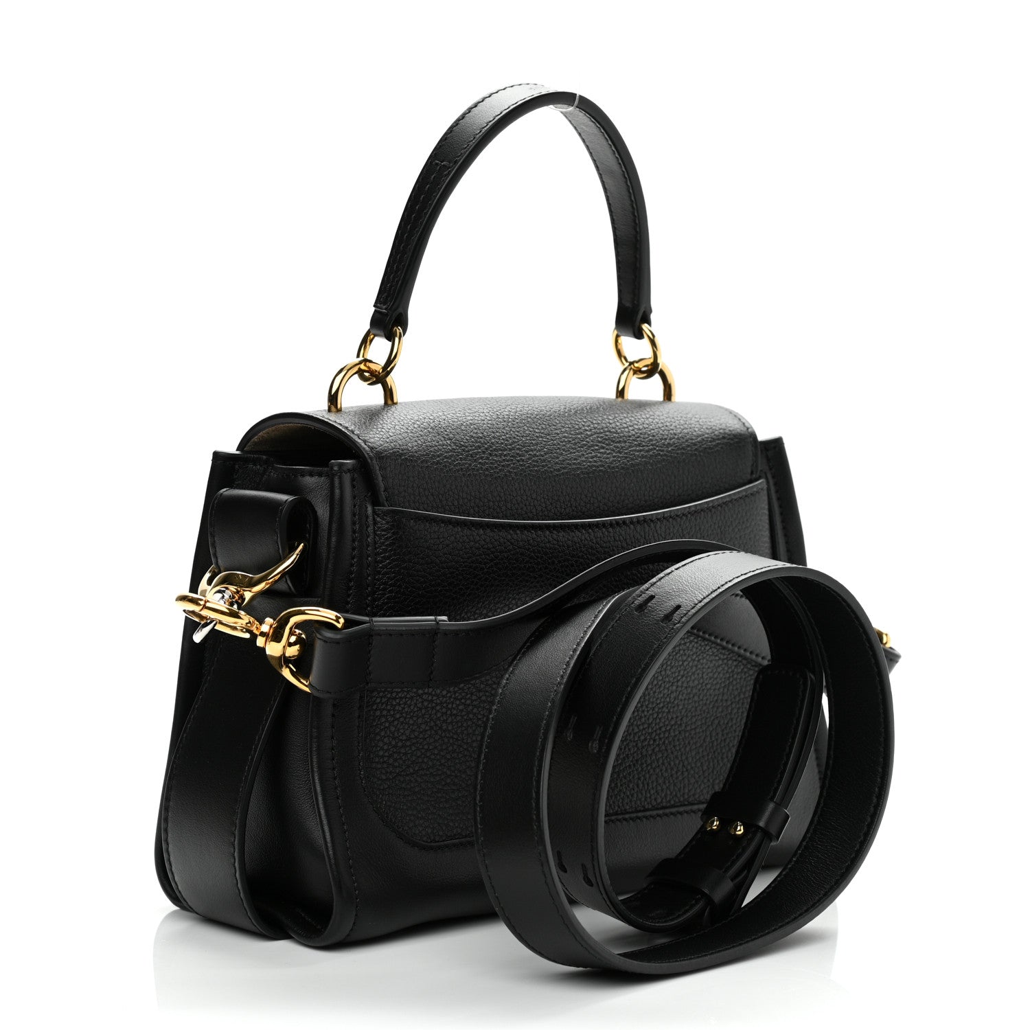 Chloe Calfskin Mini Tess Day Bag Black 2 of 9