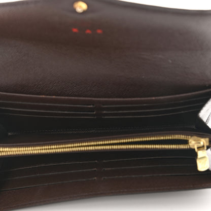 Louis Vuitton Damier Ebene Sarah Wallet NM 5 of 12