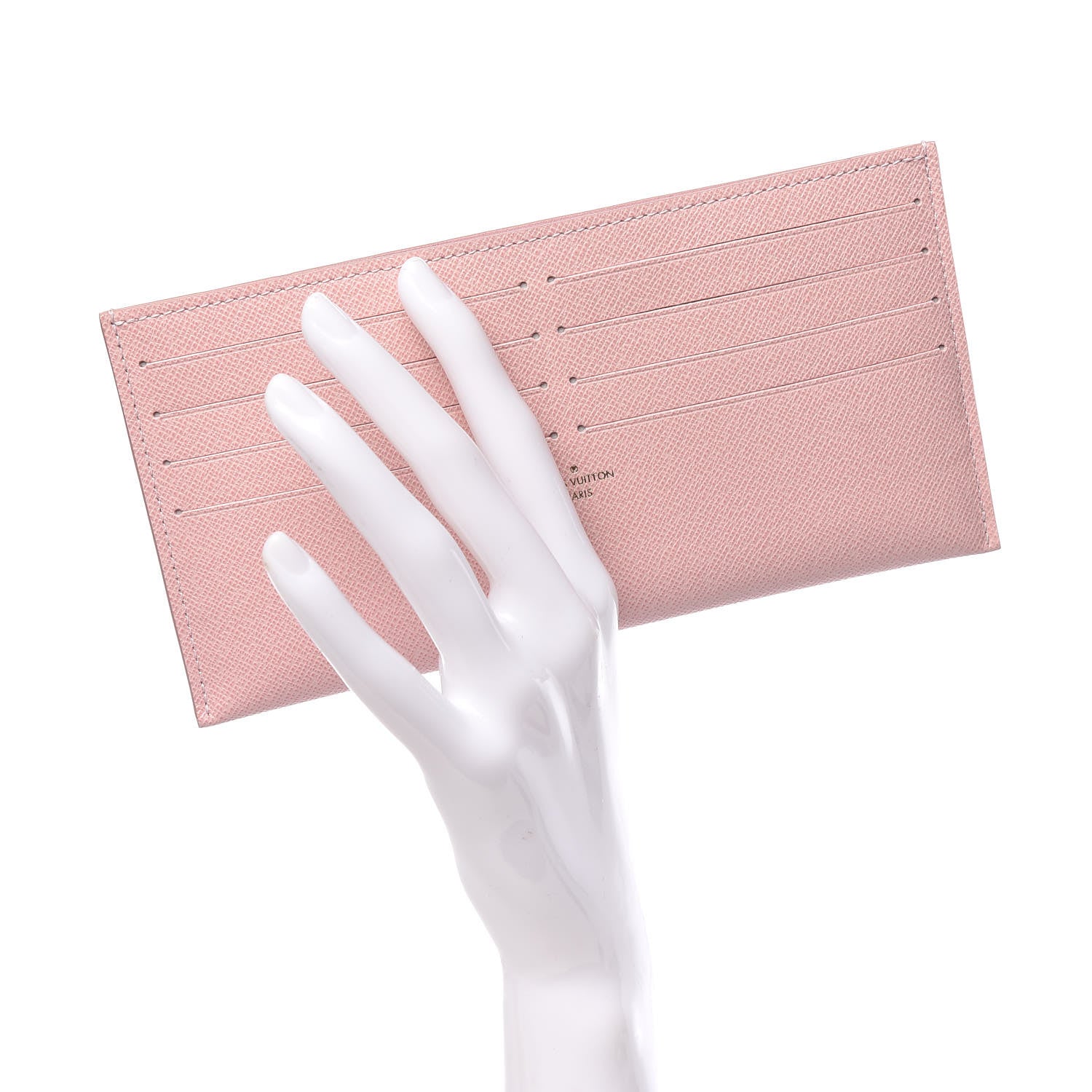 Louis Vuitton Calfskin Felicie Card Holder Insert Rose Ballerine 2 of 6