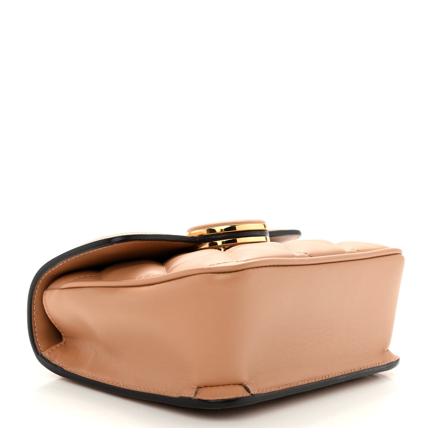 Calfskin Quilted Mini Deco Shoulder Bag Camelia