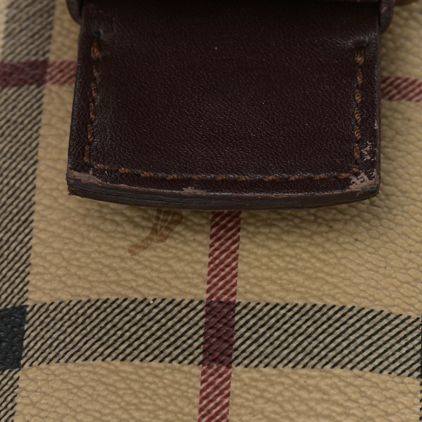 Haymarket Check Buckle Satchel Chocolate