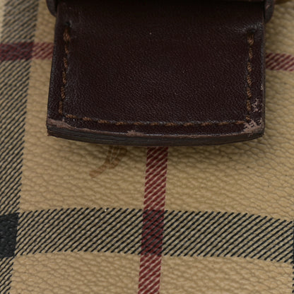 Burberry Haymarket Check Buckle Satchel Chocolate 12 of 13