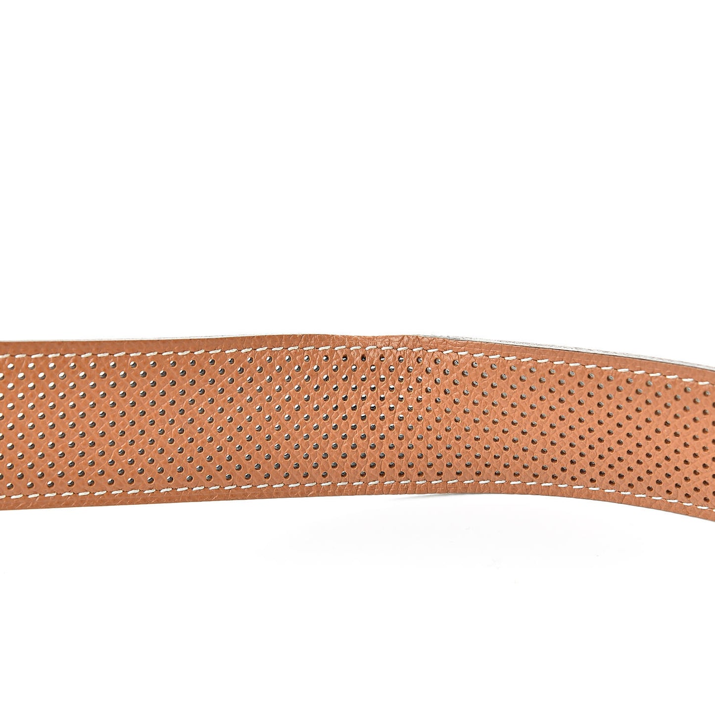 Epsom Perforated 32mm Belt Strap 80 Black Gold