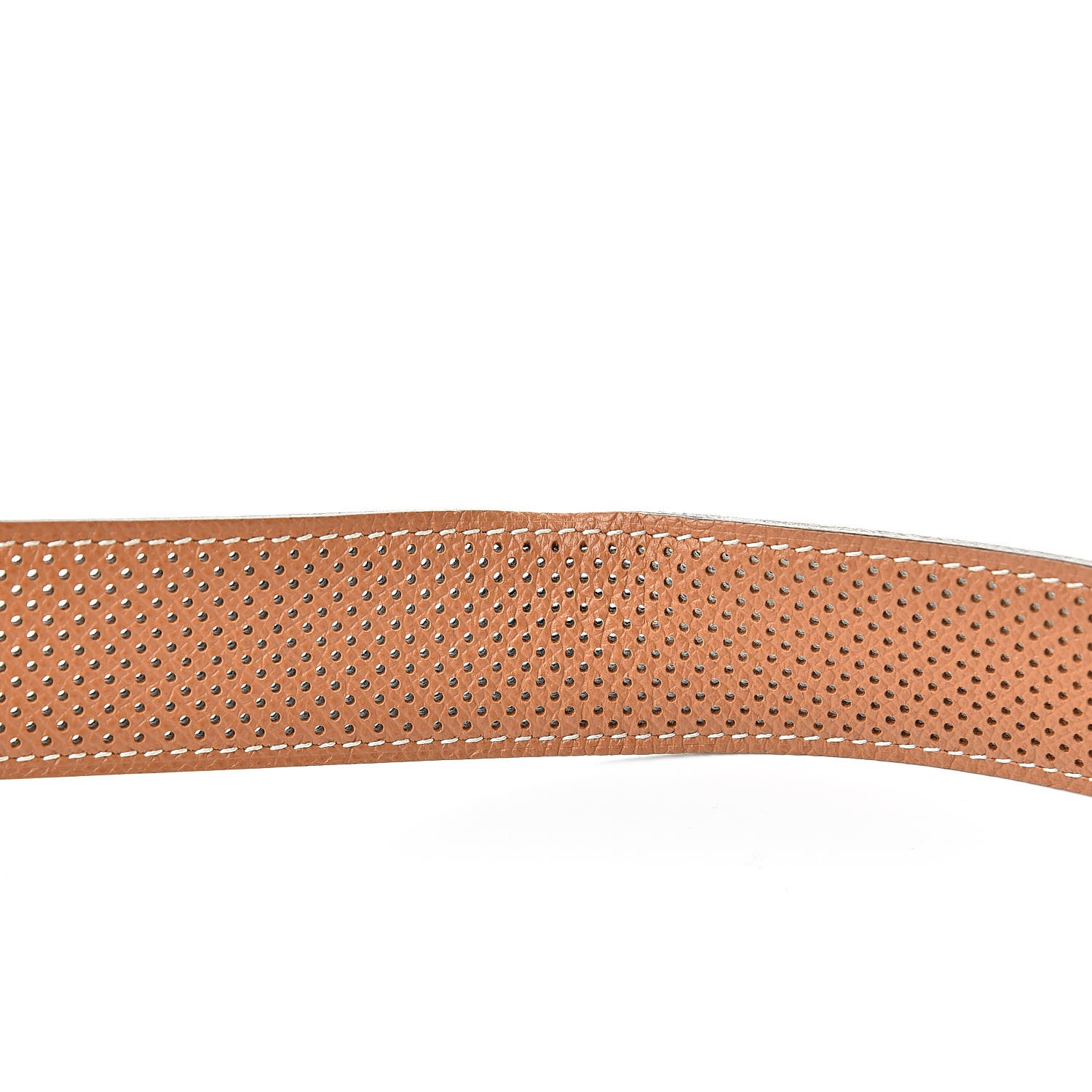 Hermes Epsom Perforated 32mm Belt Strap 80 Black Gold 10 of 10