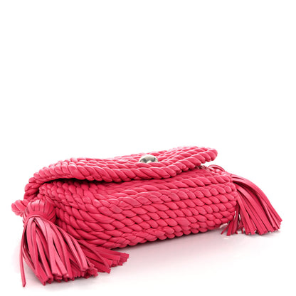 Bottega Veneta Lambskin Torchon Tasseled Twisted Shoulder Bag Lollipop 4 of 9