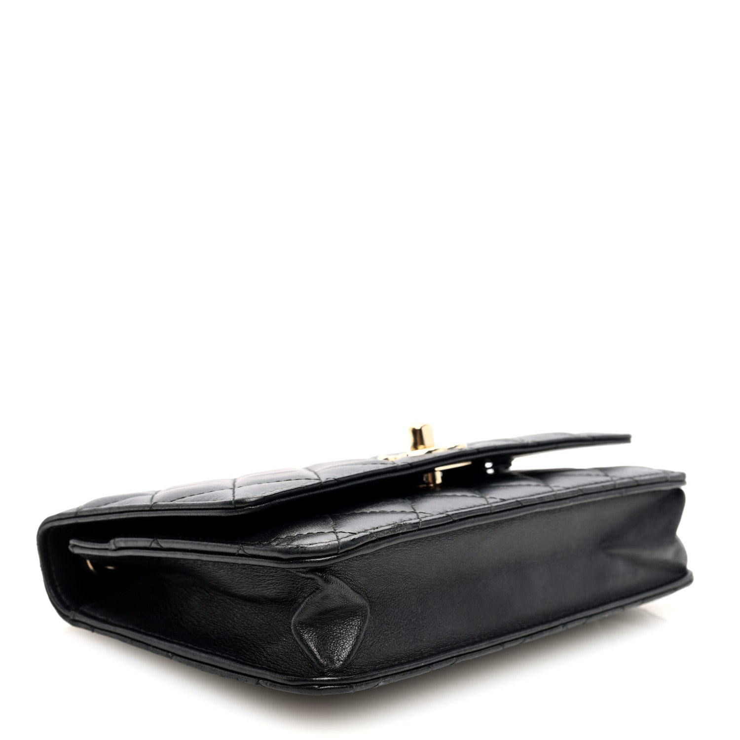 Chanel Lambskin Quilted Trendy CC Wallet On Chain WOC Black 4 of 10