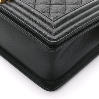 Chanel Caviar Quilted Medium Boy Flap Black 10 of 11