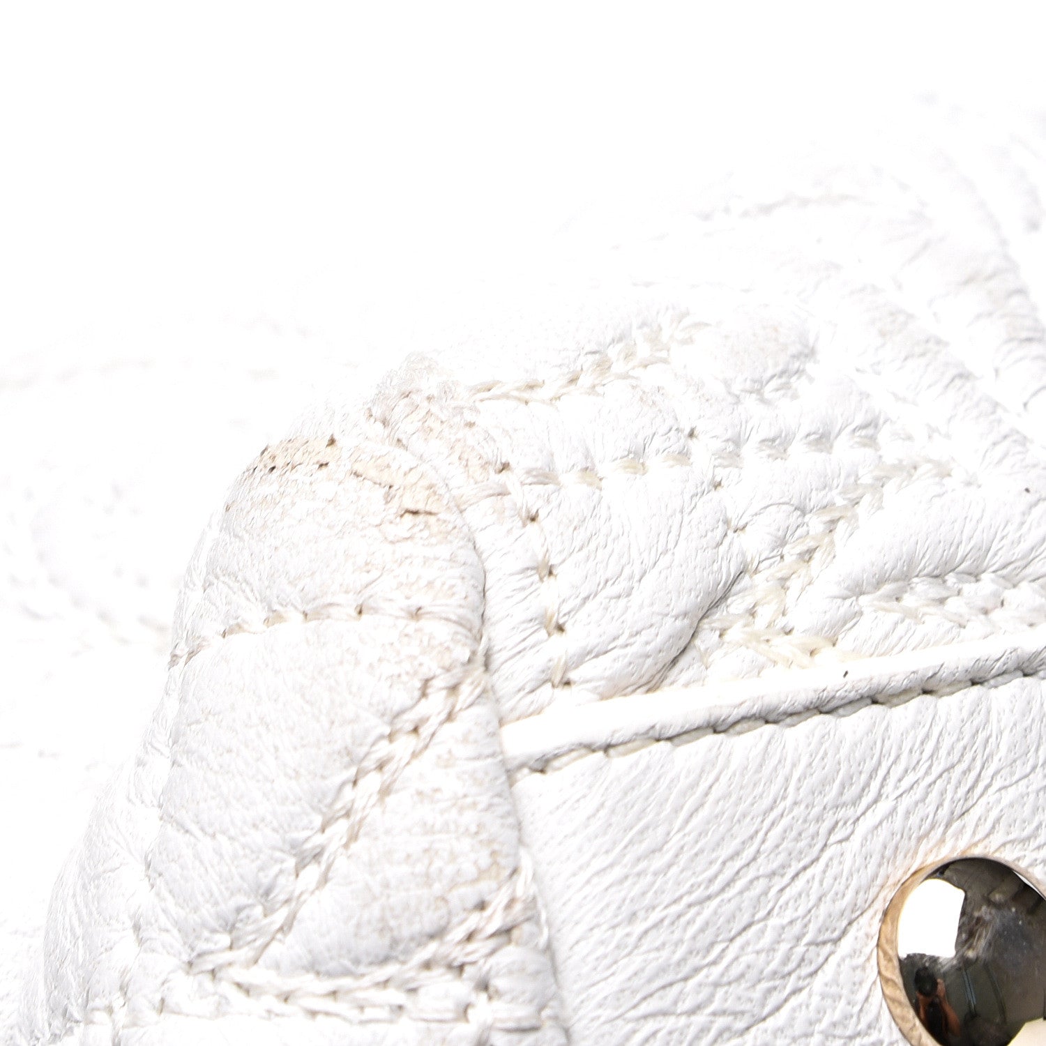 Versace Nappa Barocco Quilted Vanitas Talia Shoulder Bag White 13 of 15