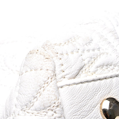 Versace Nappa Barocco Quilted Vanitas Talia Shoulder Bag White 13 of 15