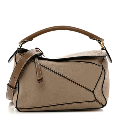 Loewe Grained Calfskin Small Puzzle Bag Sand Mink 1 of 9