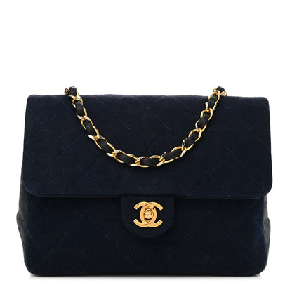 Chanel Jersey Lambskin Quilted Mini Square Flap Navy 1 of 16