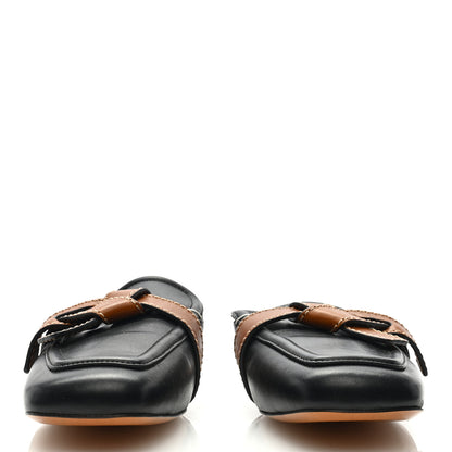 Loewe Calfskin Gate Mules 38 Black Tan 2 of 7
