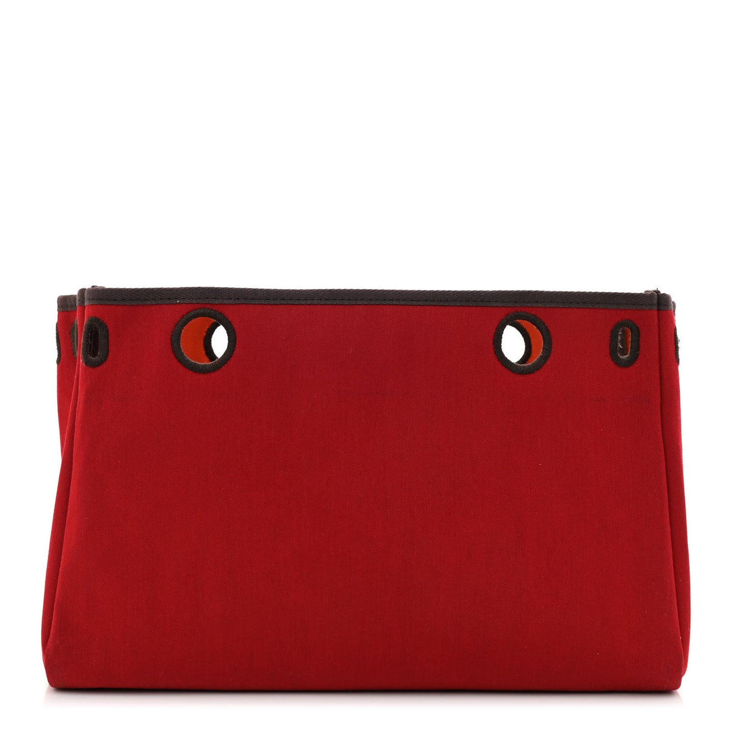 Toile Vache Calfskin Herbag Cabas PM Orange Red