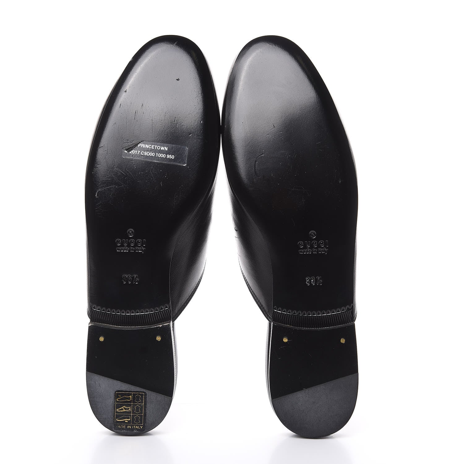 Gucci Malaga Kid Crystal Embroidered Womens Princetown Slippers 36.5 Black 5 of 10