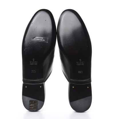 Gucci Malaga Kid Crystal Embroidered Womens Princetown Slippers 36.5 Black 5 of 10