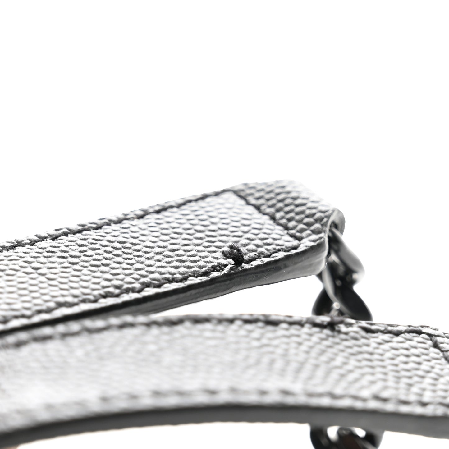 Grain De Poudre Textured Mixed Matelasse Triquilt Medium Monogram Monochrome Satchel Black
