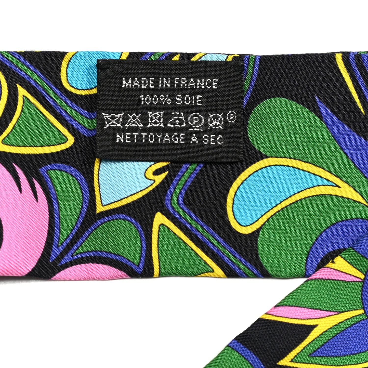 Hermes Silk Folklore Twilly Violet Black Rose Vif 8 of 8